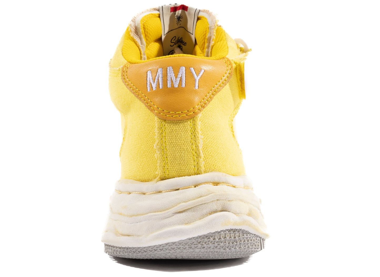 Zapatilla alta Maison Mihara Yasuhiro Canvas Wayne en amarillo