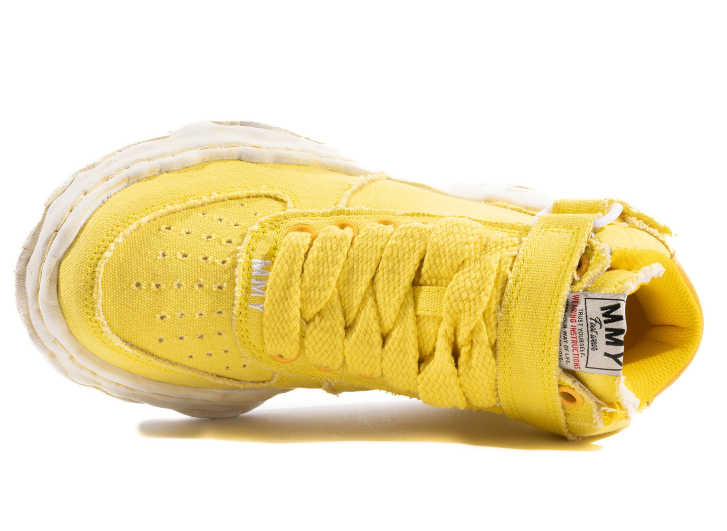 Zapatilla alta Maison Mihara Yasuhiro Canvas Wayne en amarillo