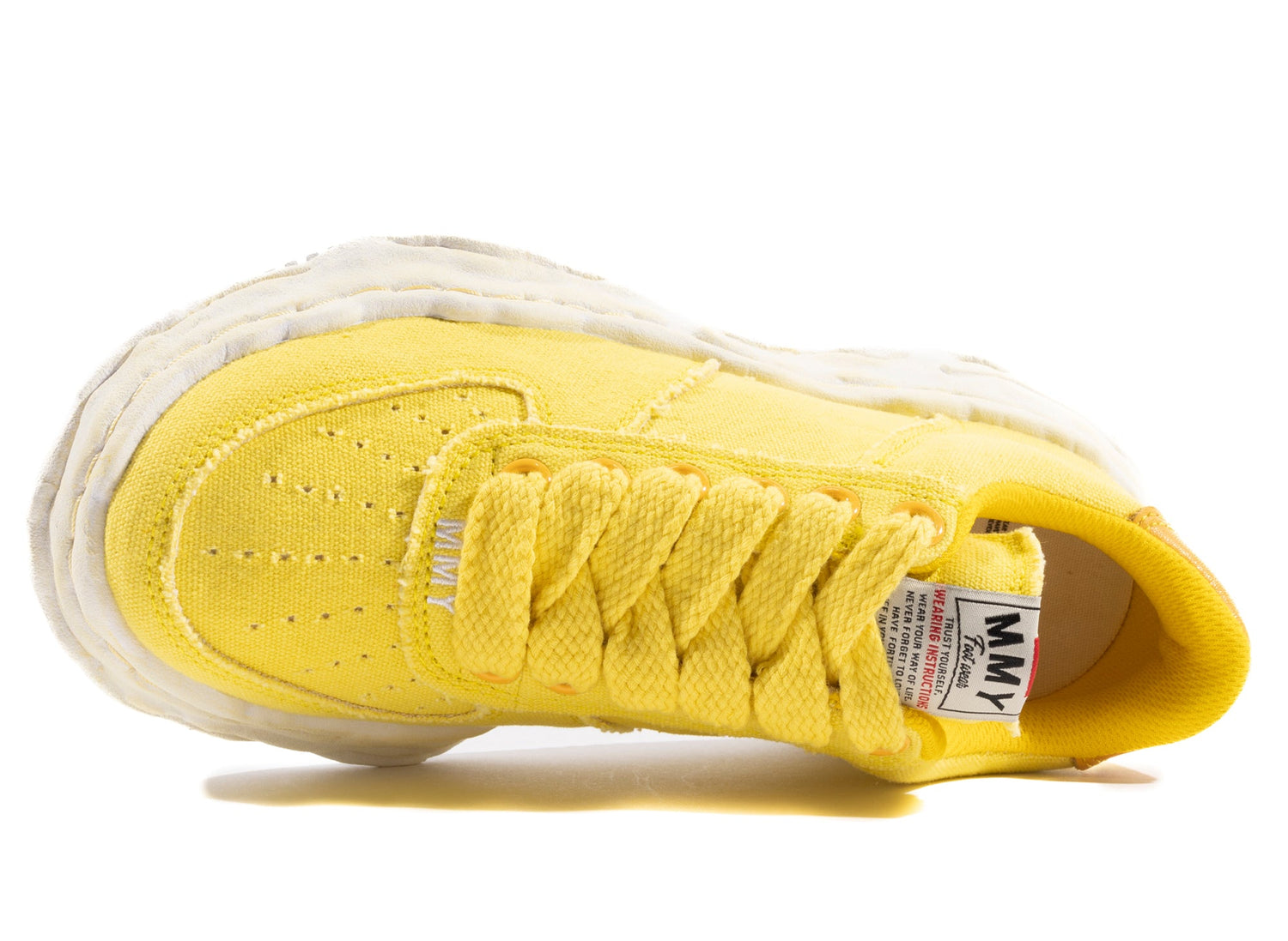 Maison Mihara Yasuhiro Canvas Wayne Low-Top Sneaker in Yellow