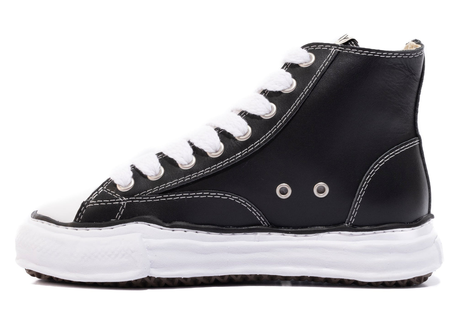 Maison Mihara Yasuhiro High Top Lace Up Sneaker in Black | Oneness