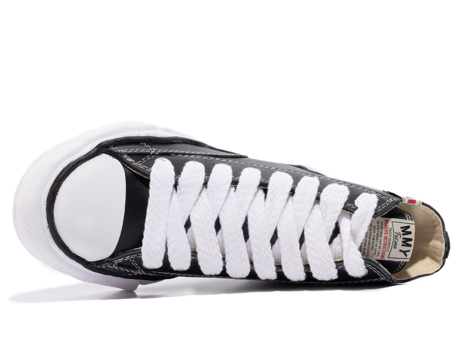Maison Mihara Yasuhiro High Top Lace Up Sneaker in Black | Oneness