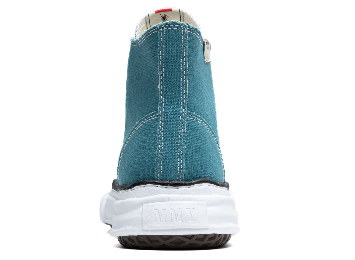Maison Mihara Yasuhiro High Top Lace Up Sneaker in Blue - view 2