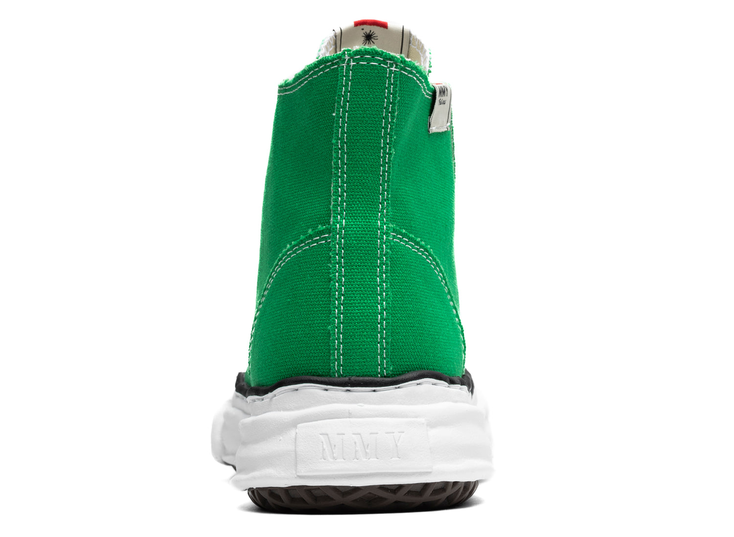 Maison Mihara Yasuhiro High Top Lace Up Sneaker in Green - view 2