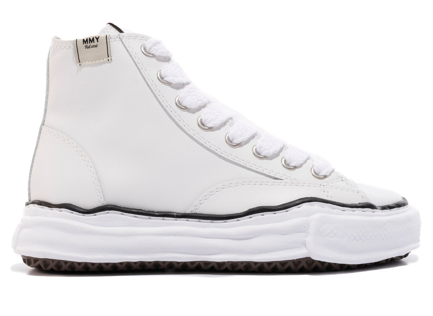 Maison Mihara Yasuhiro High Top Lace Up Sneaker in White