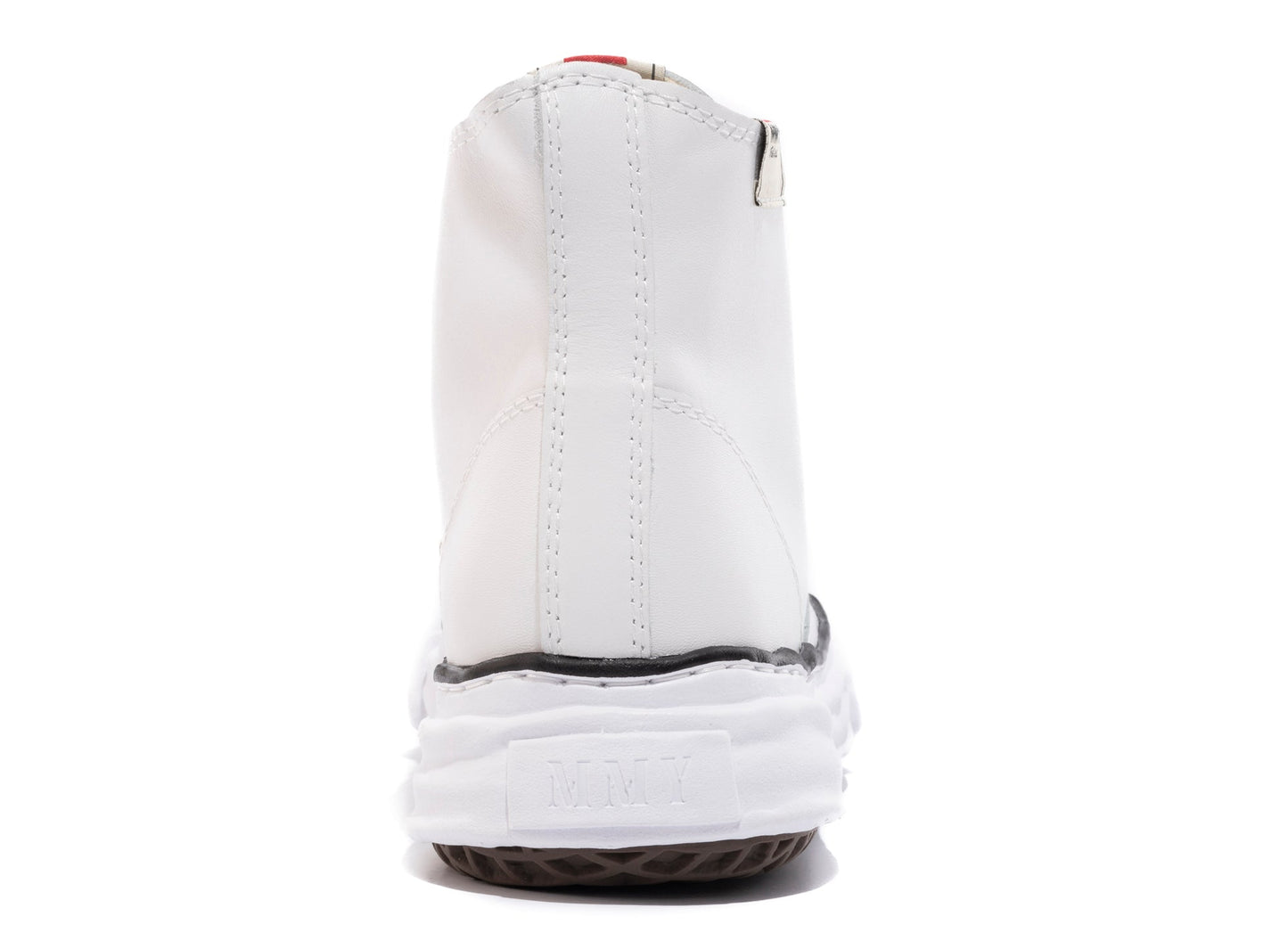 Maison Mihara Yasuhiro High Top Lace Up Sneaker in White - view 2