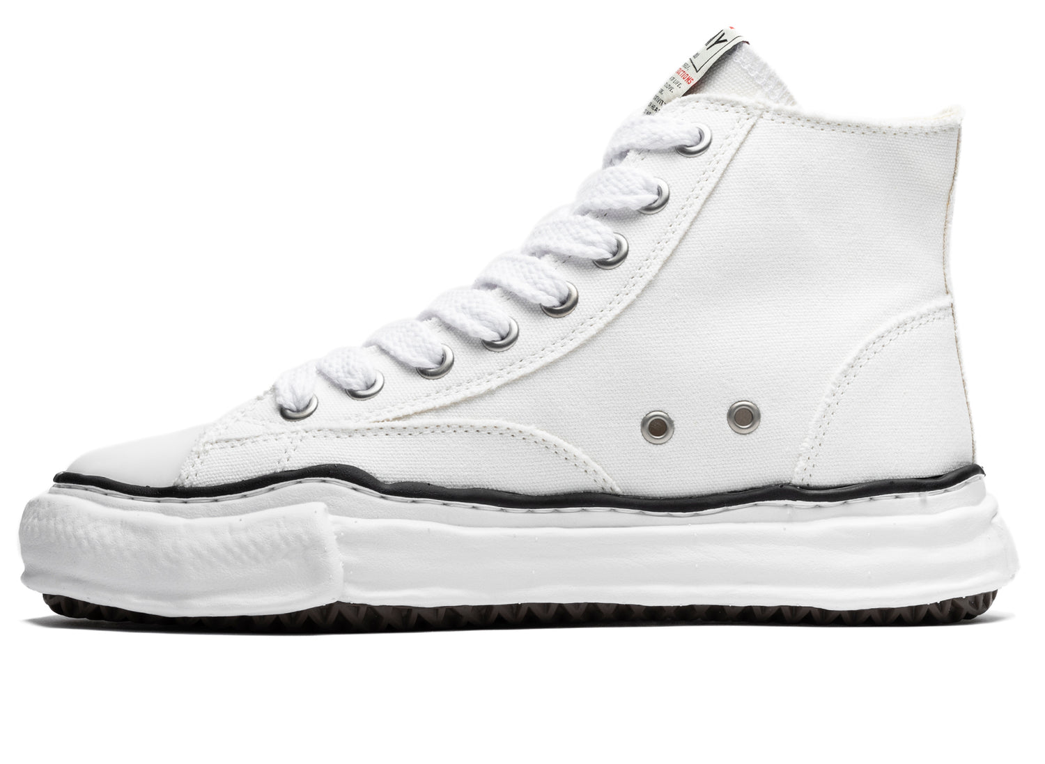 Maison Mihara Yasuhiro High Top Lace Up Sneaker in White – Oneness