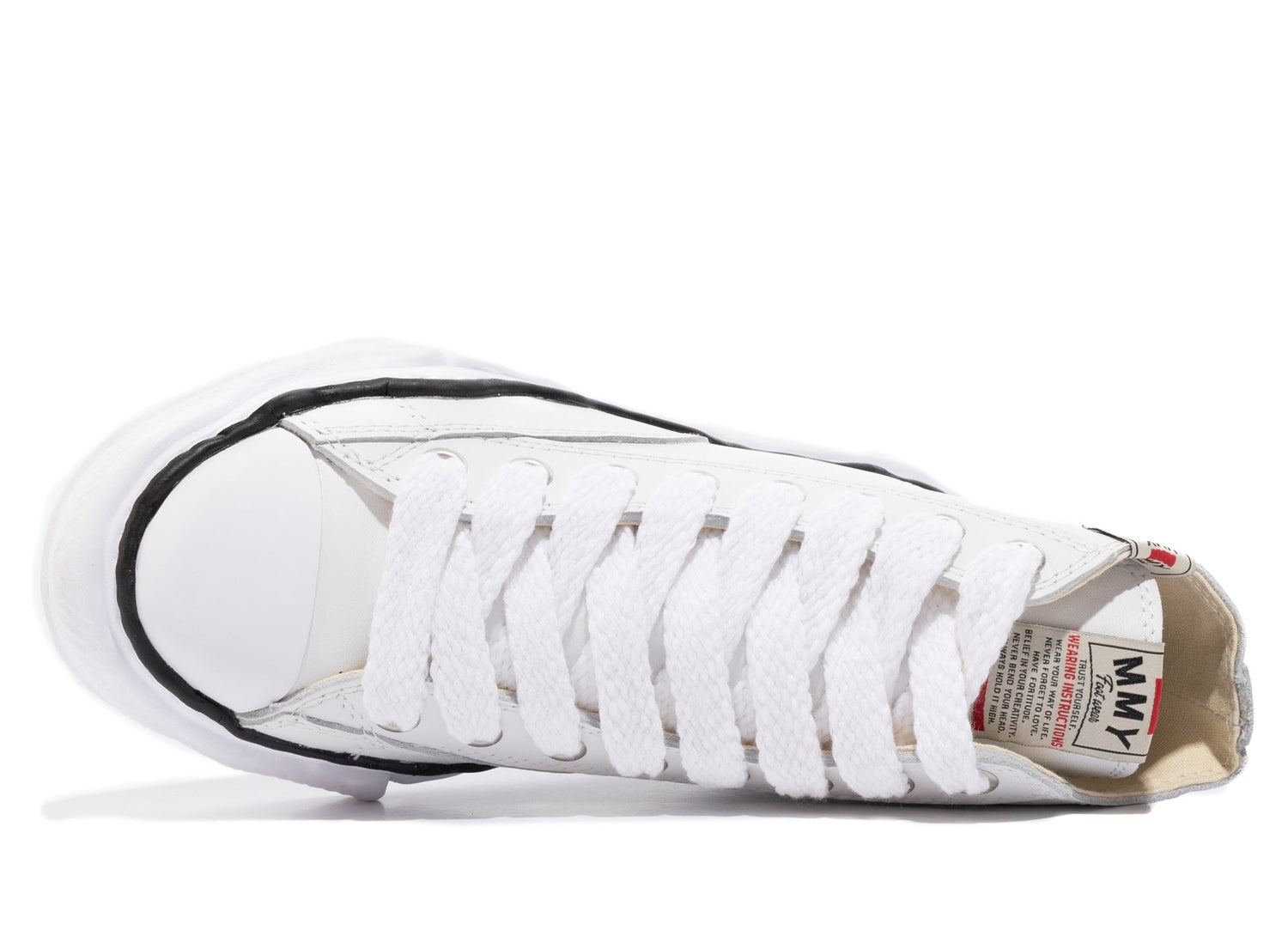 Maison Mihara Yasuhiro High Top Lace Up Sneaker in White - view 4