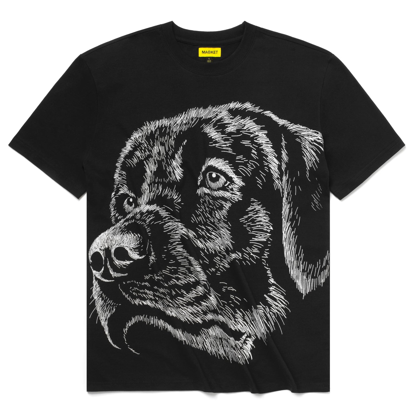 Market Guard Dog Maximum Security T-Shirt in Black
