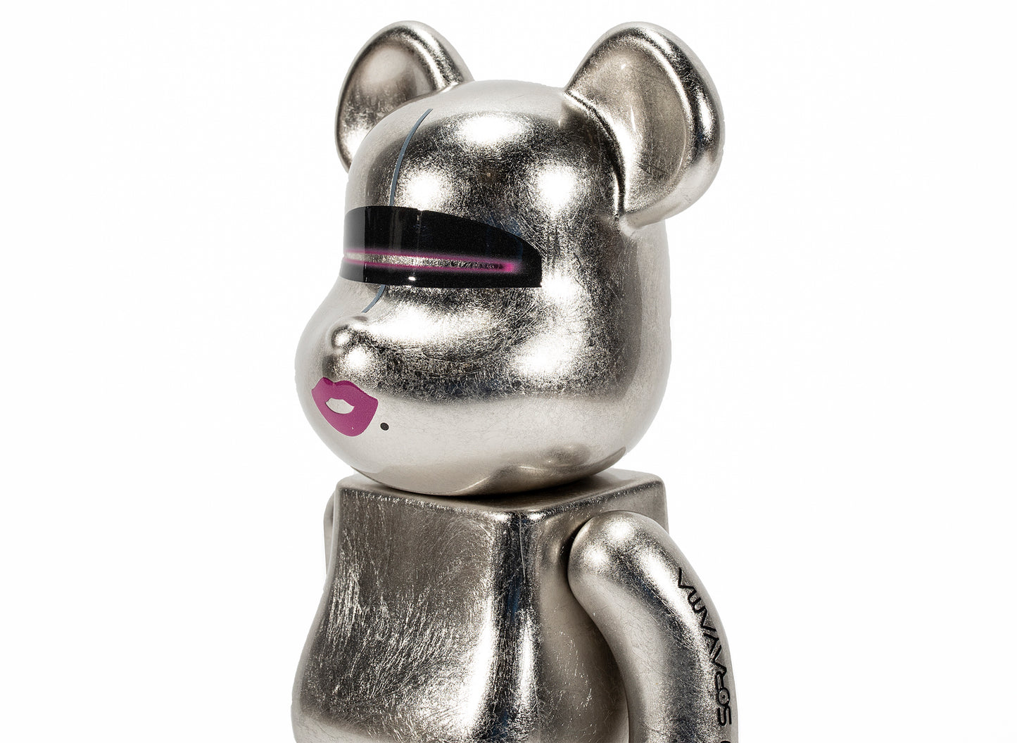 Medicom Toy Be@brick Kutani Hajime Sorayama X 2G Pure Platinum Leaf 400%