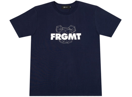 Medicom Toy Be@rtree x fragmentdesign 2020 Spray Logo Tee in Navy
