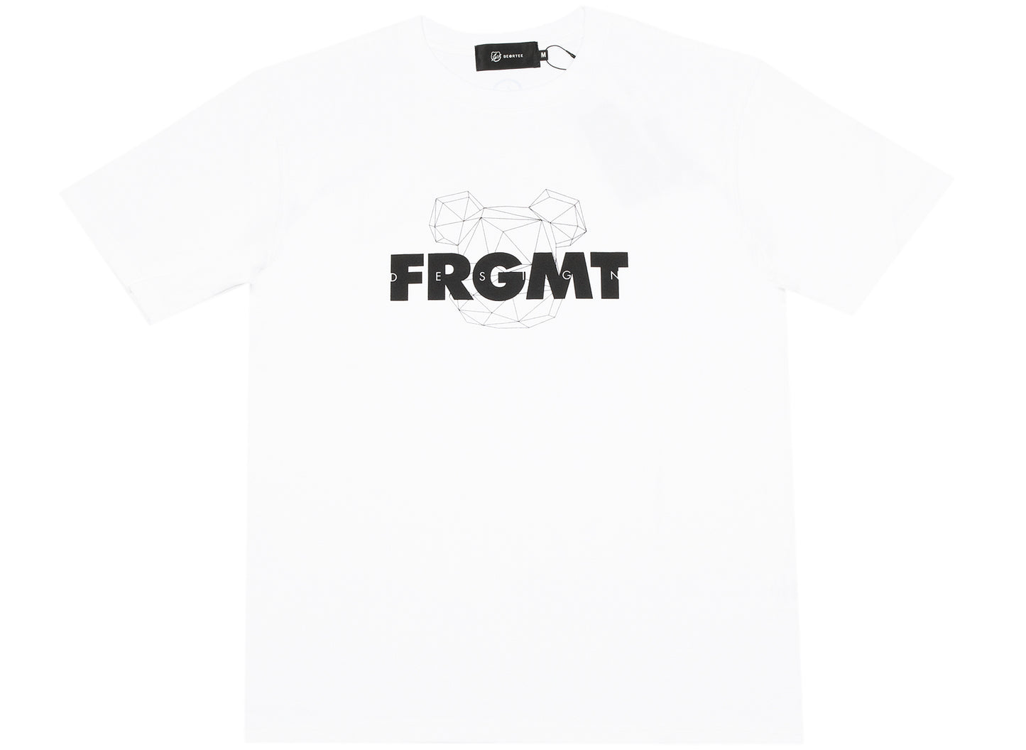 Medicom Toy Be@rtee x fragmentdesign 2020 Camiseta con logotipo de spray en blanco
