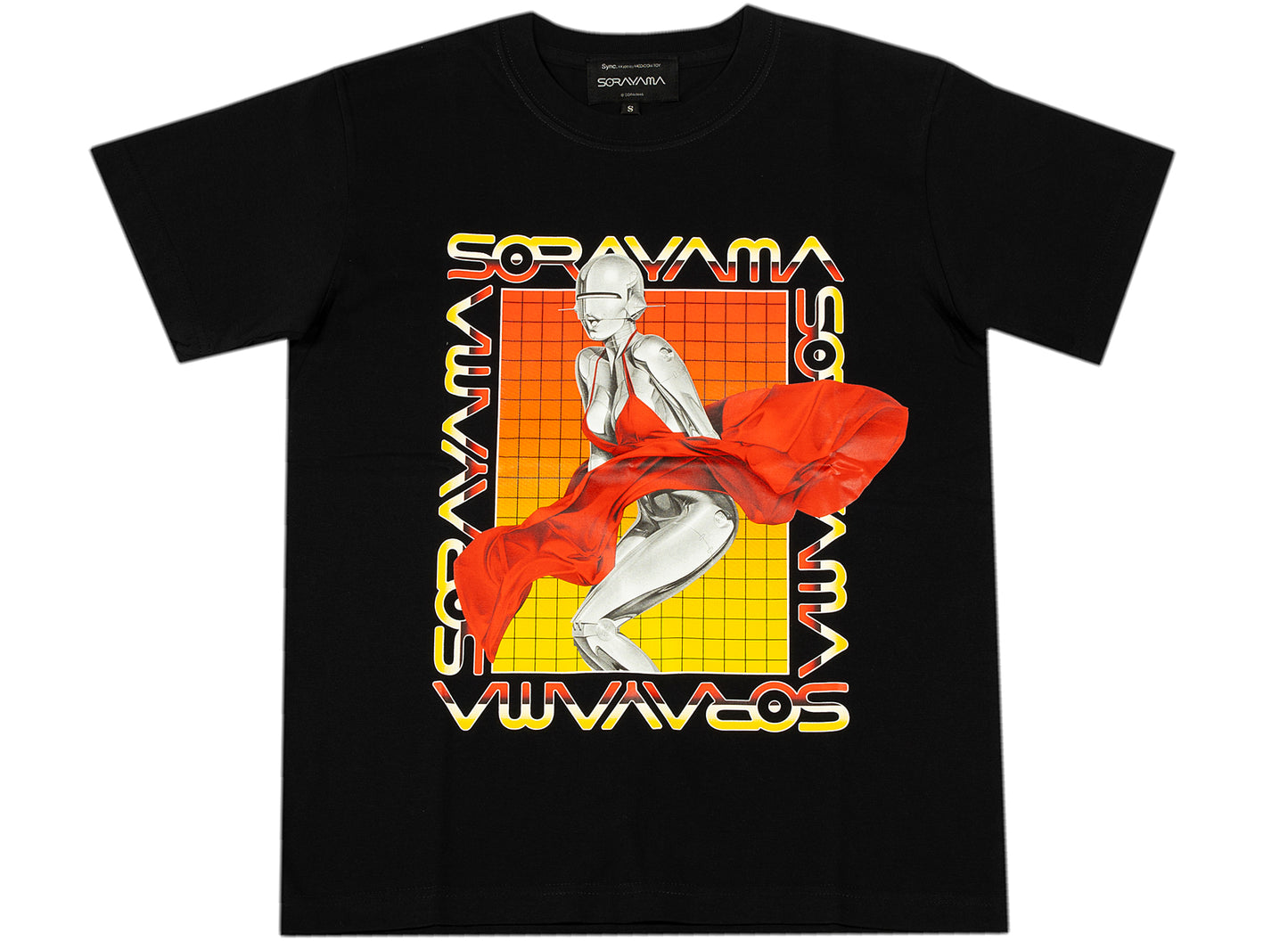 Medicom Toy x Hajime Sorayama Sexy Robot 03 Tee in Black / Yellow
