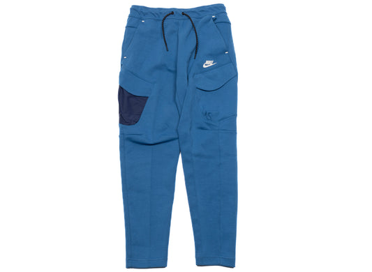 Men's Nike Sportswear Tech Fleece Utility Pants in Dark Marina Blue / Midnight Navy / Light Bone