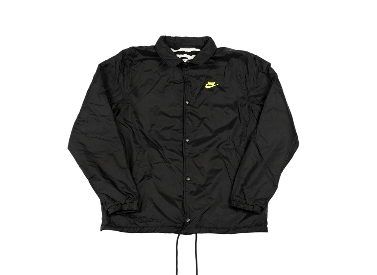 Men's Nike Zip Up Reversible Jacket in Black / Volt