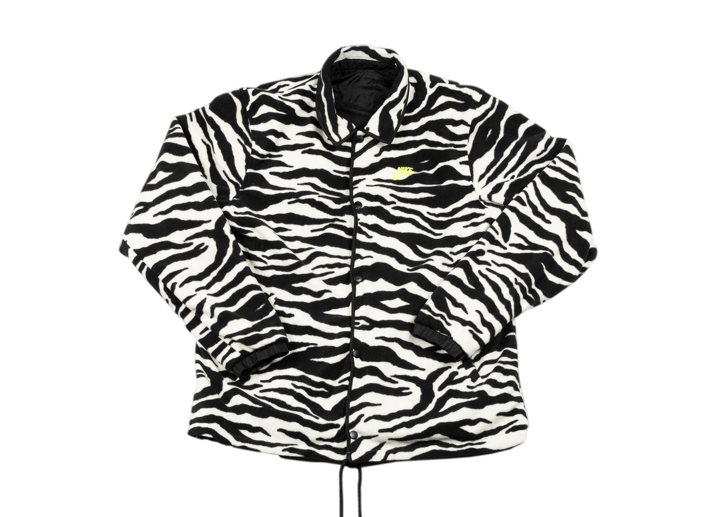 Men's Nike Zip Up Reversible Jacket in Black / Volt