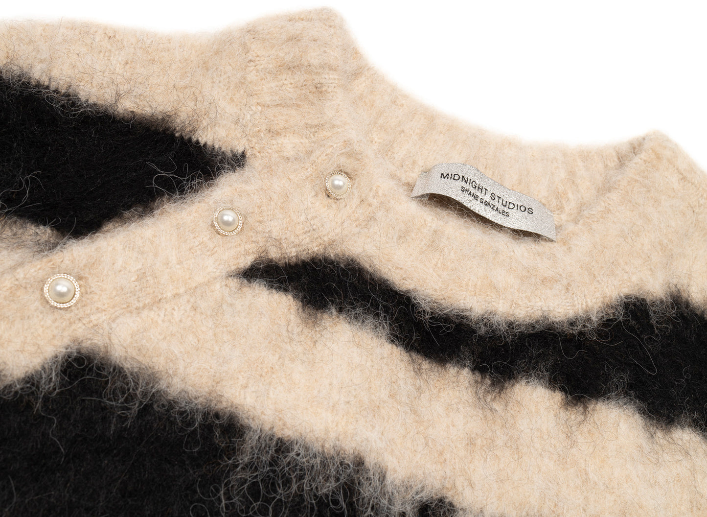 Midnight Studios Grapelli Striped Sweater in Sand