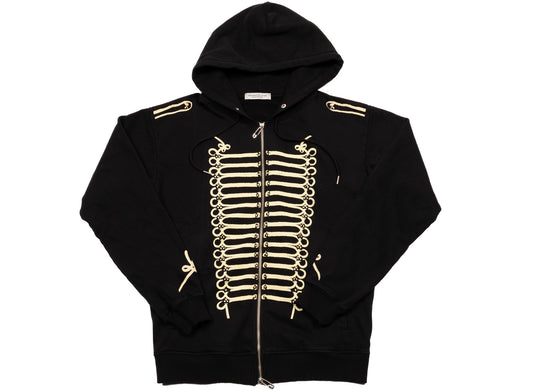 Midnight Studios Parade Zip Up Hoodie in Black