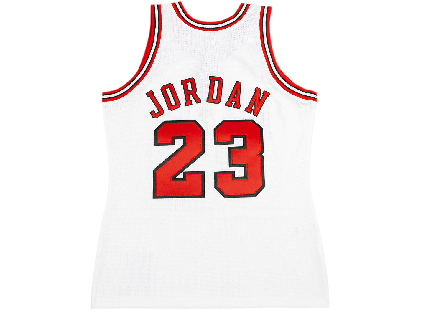 Mitchell & Ness Authentic Jersey Chicago Bulls Home 1997-98 Michael Jordan in White / Red / Black