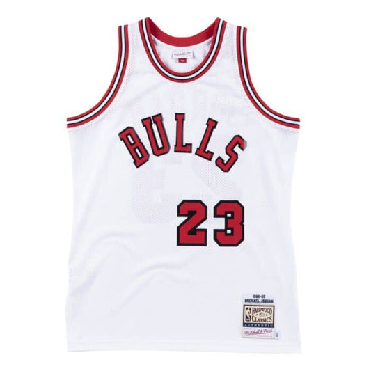 Mitchell & Ness Chicago Bulls Michael Jordan Jersey in White / Red