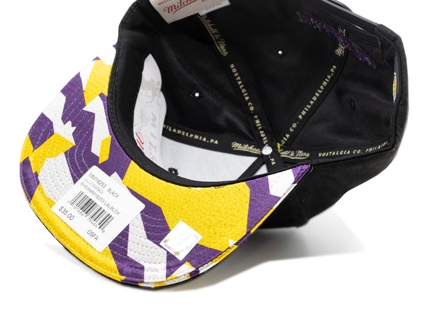 Mitchell & Ness Gorra LA Lux con Cierre Ajustable
