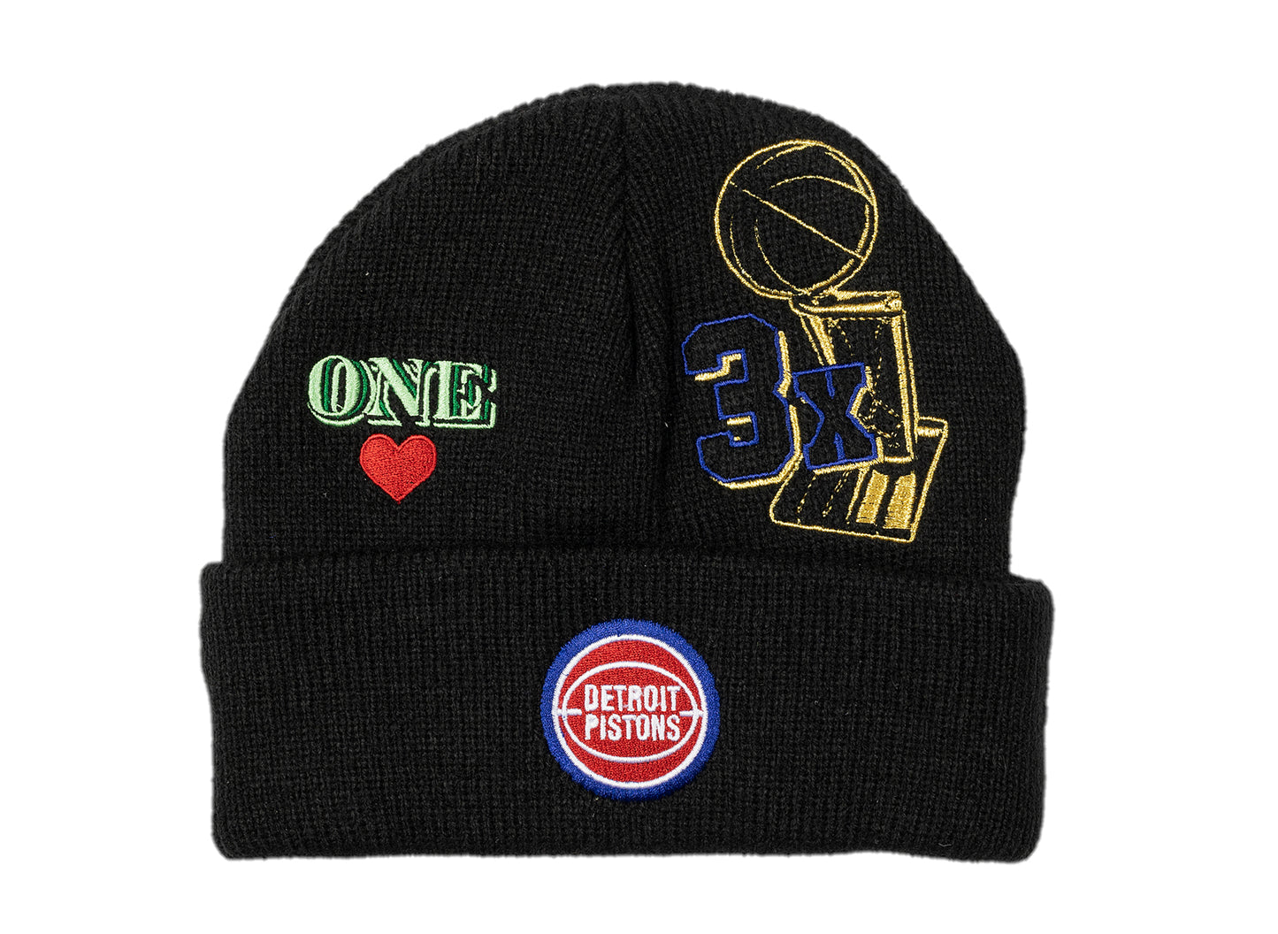 Mitchell & Ness NBA Hyperlocal Detroit Pistons Beanie