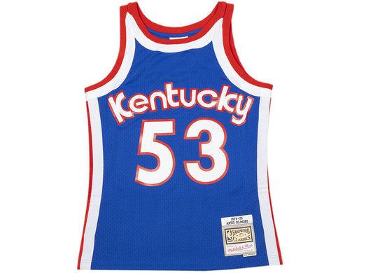Mitchell & Ness Swingman Jersey Kentucky Colonels 1974-75 ABA Artis Gilmore in Blue / Red