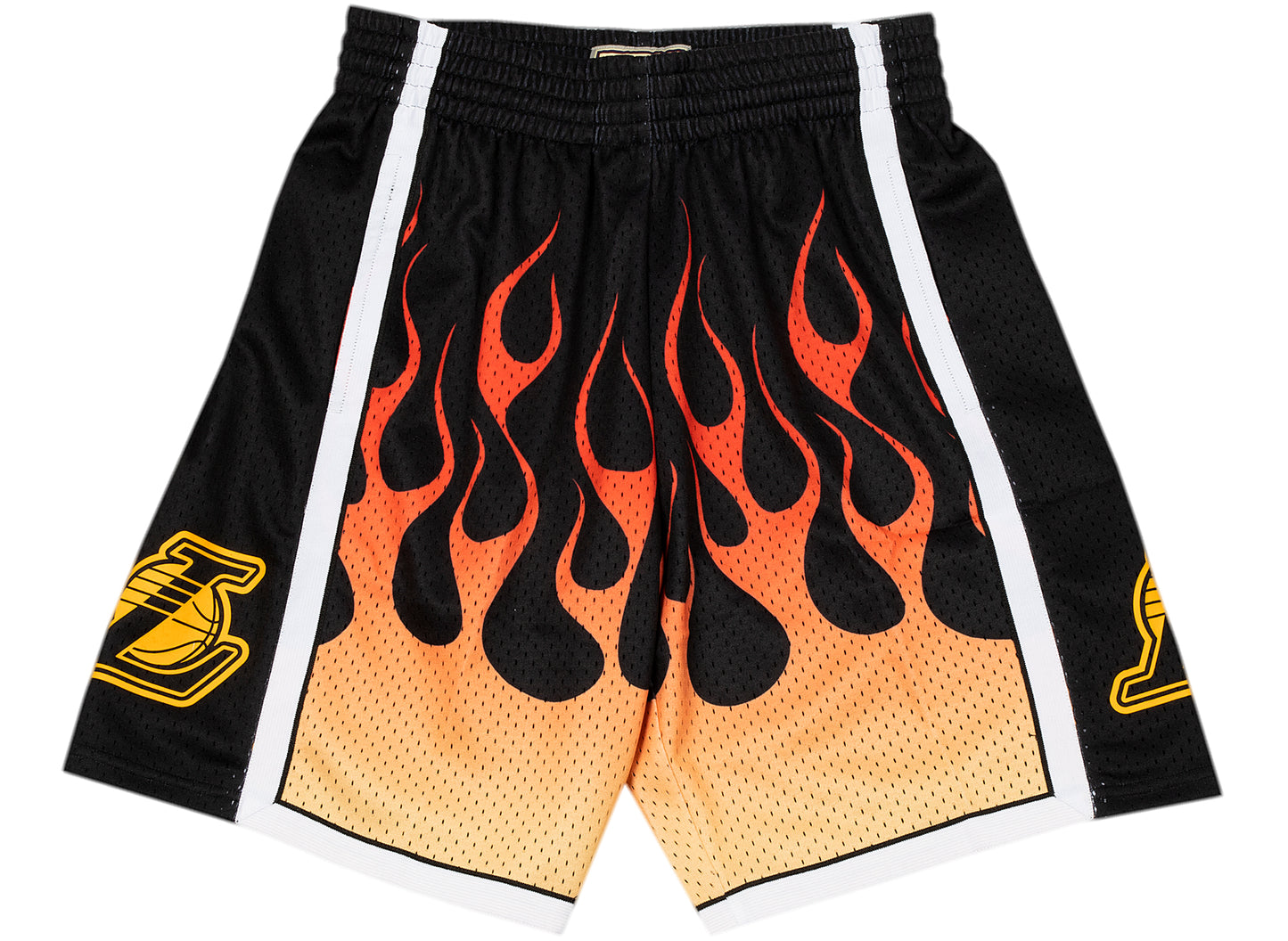 Mitchell & Ness Swingman Los Angeles Lakers 2009-10 Flame Shorts in Black / Red