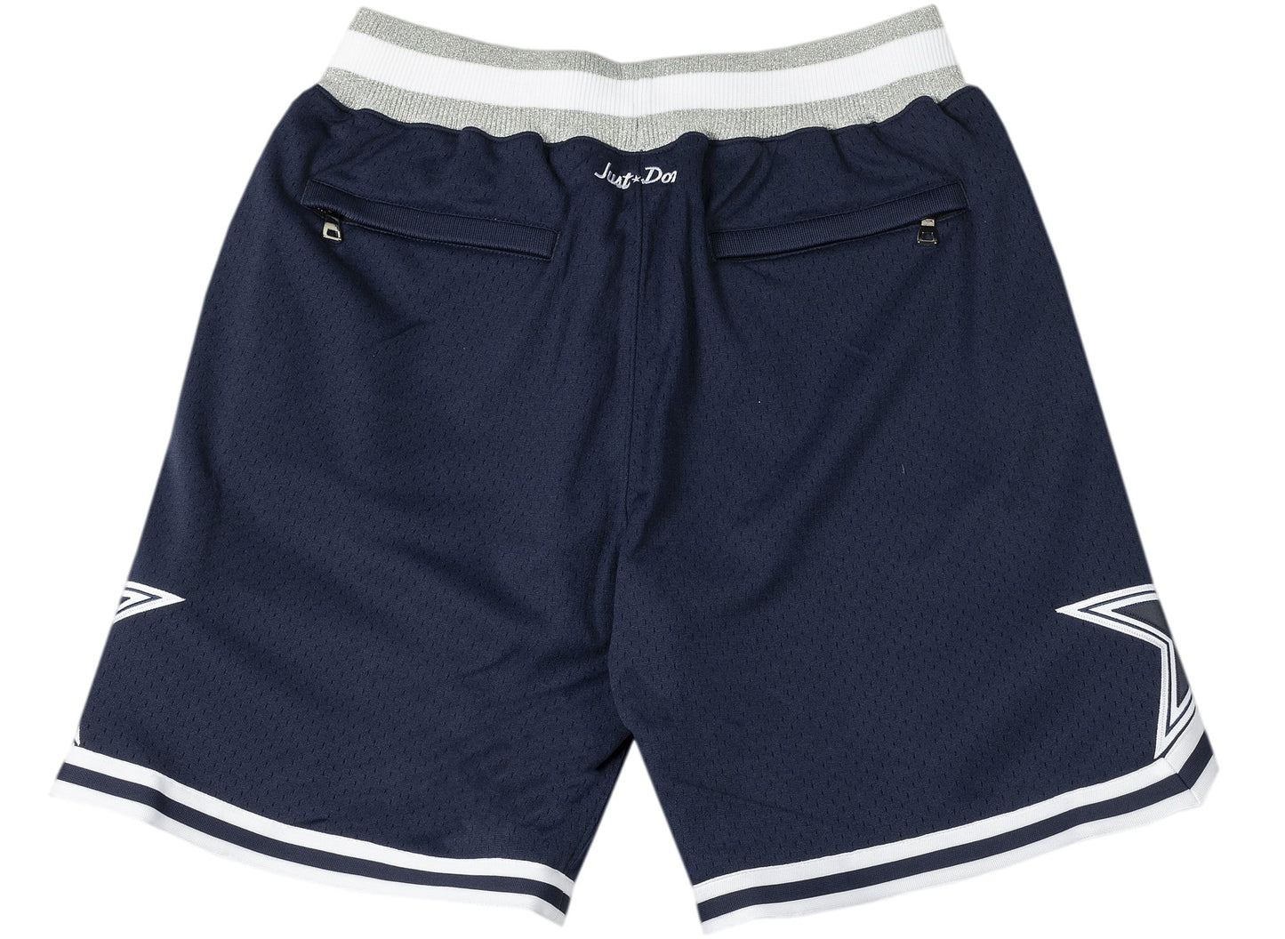 Mitchell & Ness x Just Don Championship Cowboys Shorts in Navy / Heather Grey / White