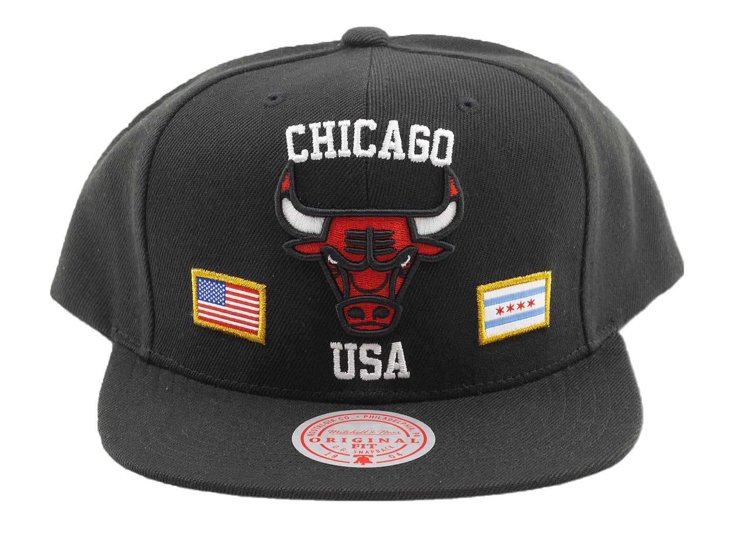 Mitchell & Ness x NBA USA City Pride Snapback 'Chicago Bulls' in Black