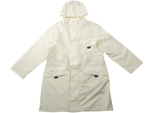 Napa by Martine Rose A-Lantic Hooded Coat in White / Vanilla