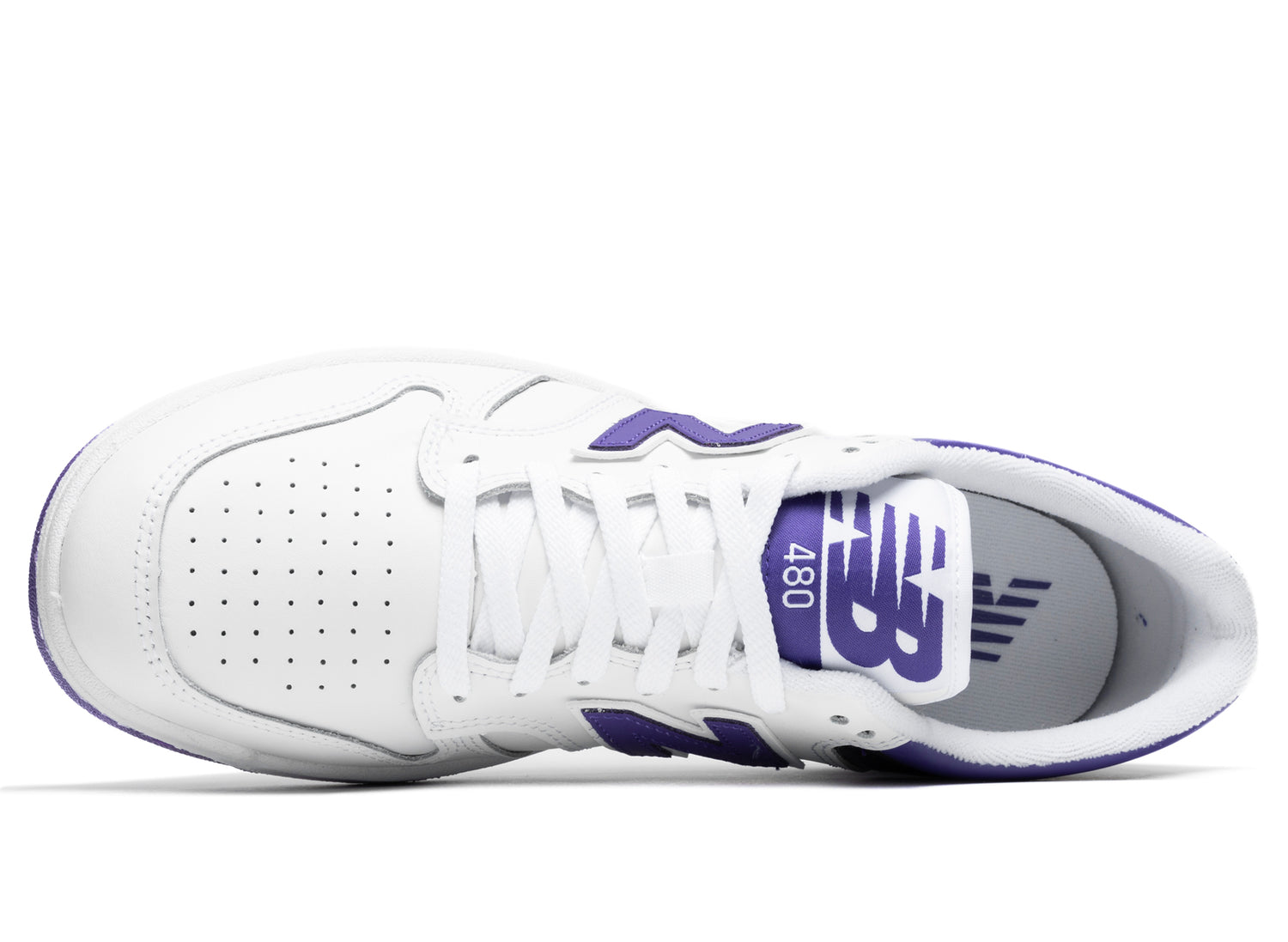 New Balance 480L in White - view 4