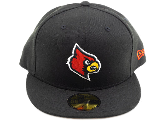 New Era 59Fifty Louisville Cardinals Hat in Black