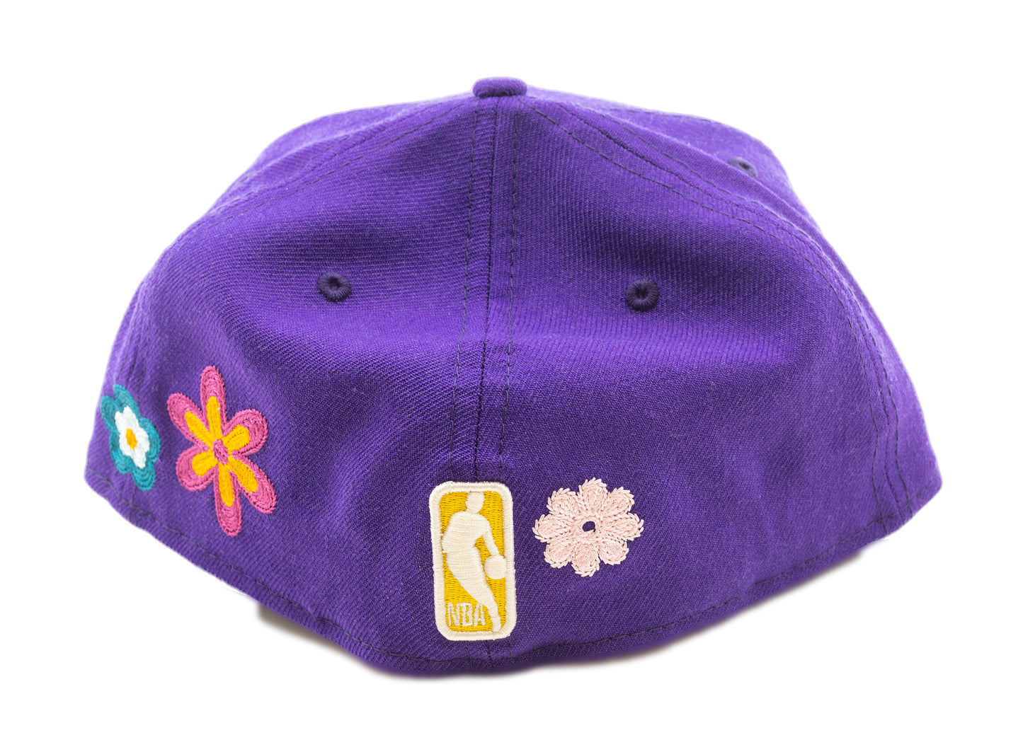 New Era Lakers Floral Fitted Hat in Purple