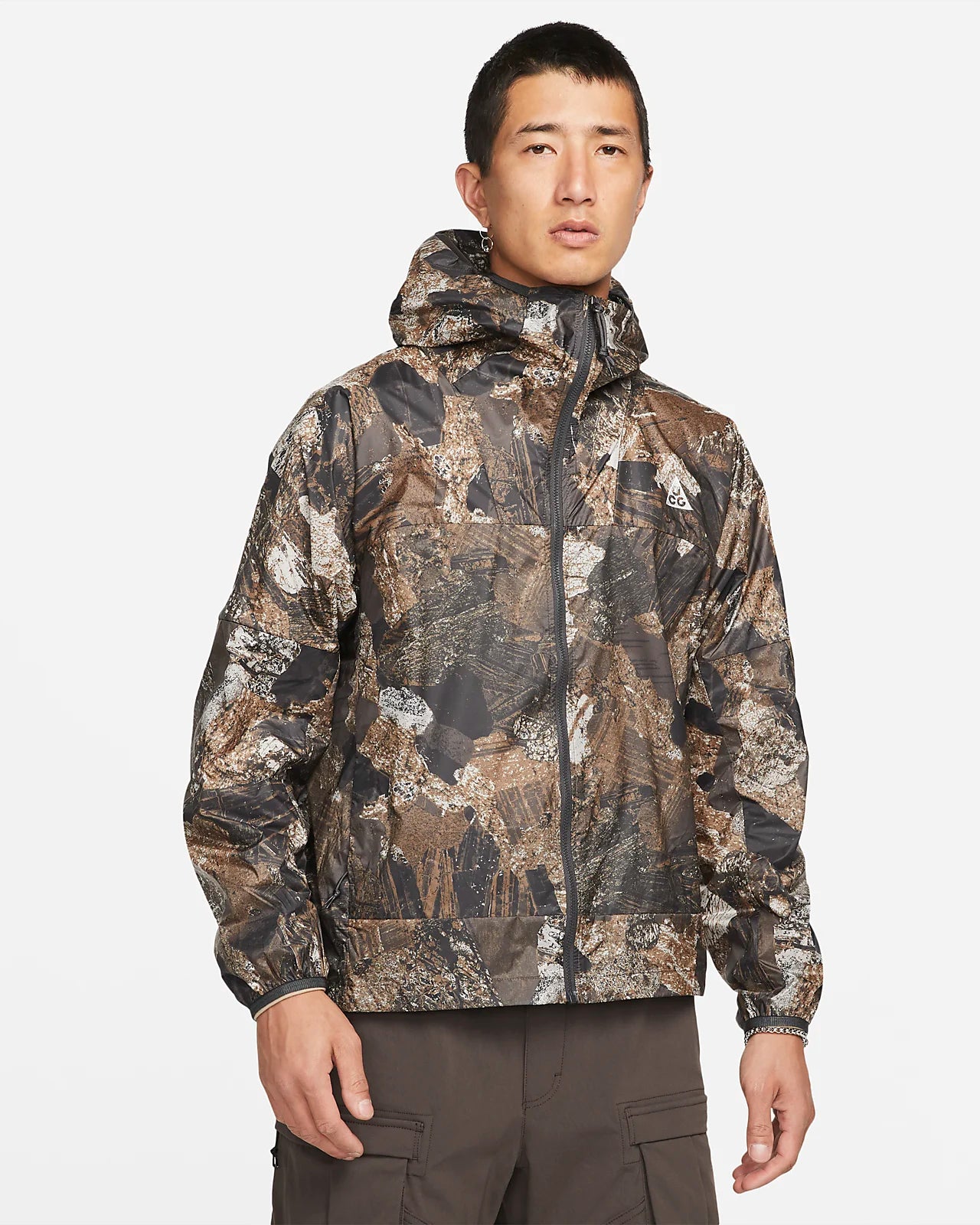Nike ACG 'Cinder Cone' Jacket in Ironstone / Dark Smoke Grey / Summit White - view 2