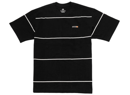 Nike ACG S/S Striped Tee in Black / Summit White