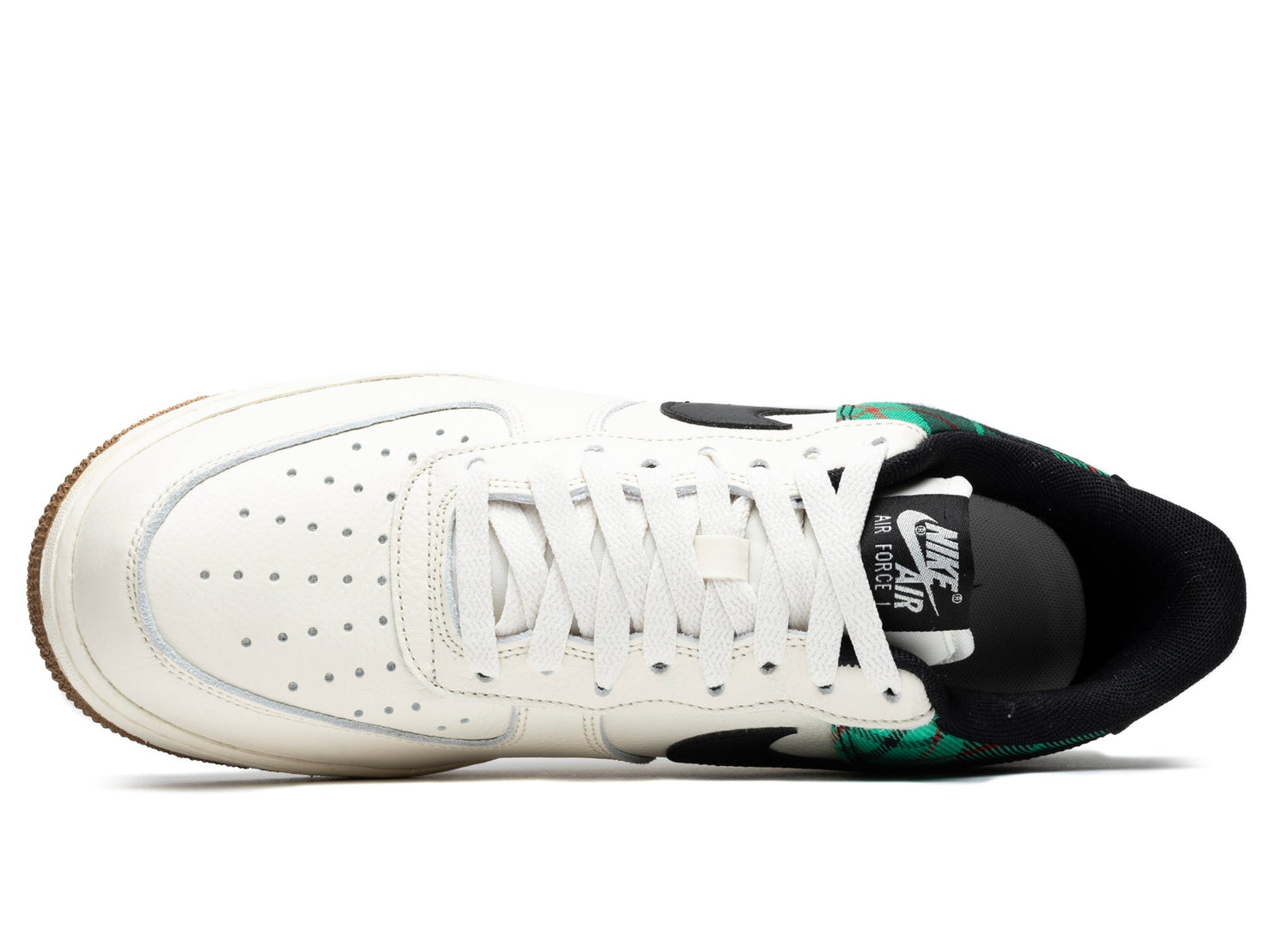 Nike Air Force 1 '07 LX 'Plaid' in Pale Ivory / Black / Stadium Green - view 4