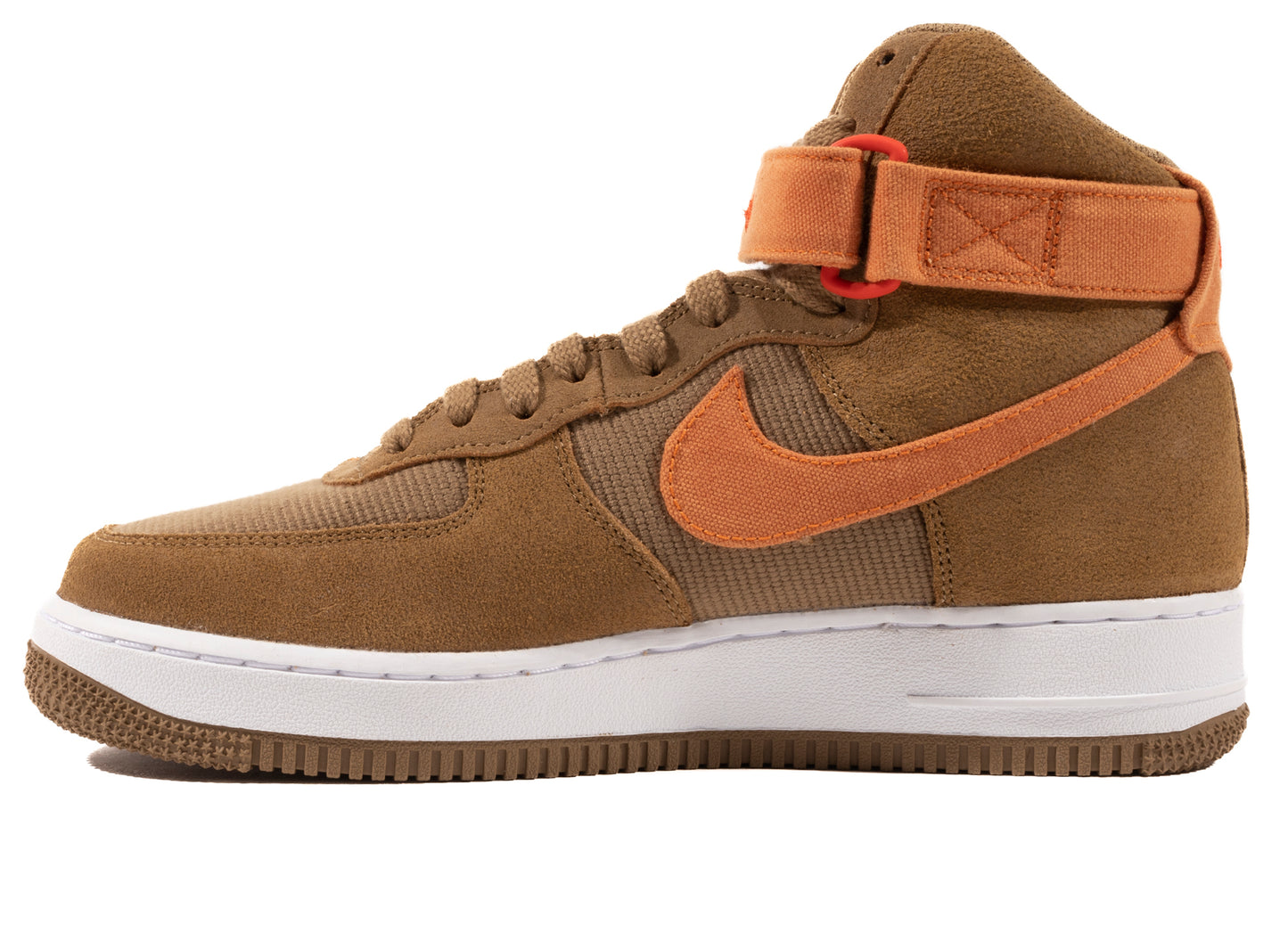 Nike Air Force 1 High '07 LX in Dark Driftwood / Hot Curry / White