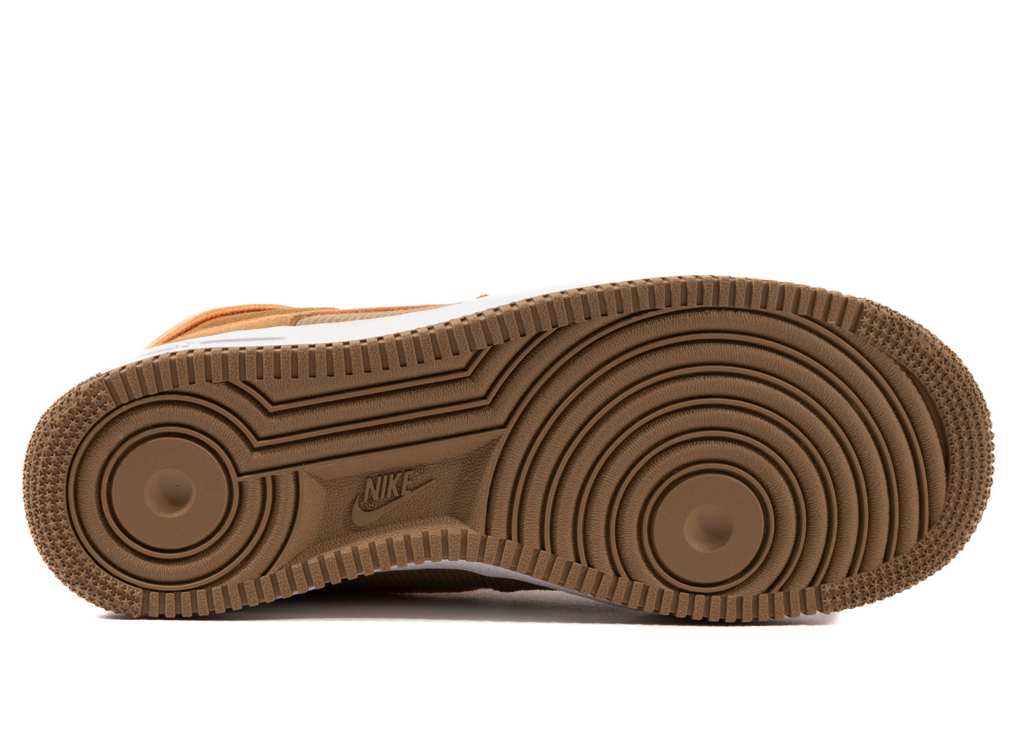 Nike Air Force 1 High '07 LX in Dark Driftwood / Hot Curry / White