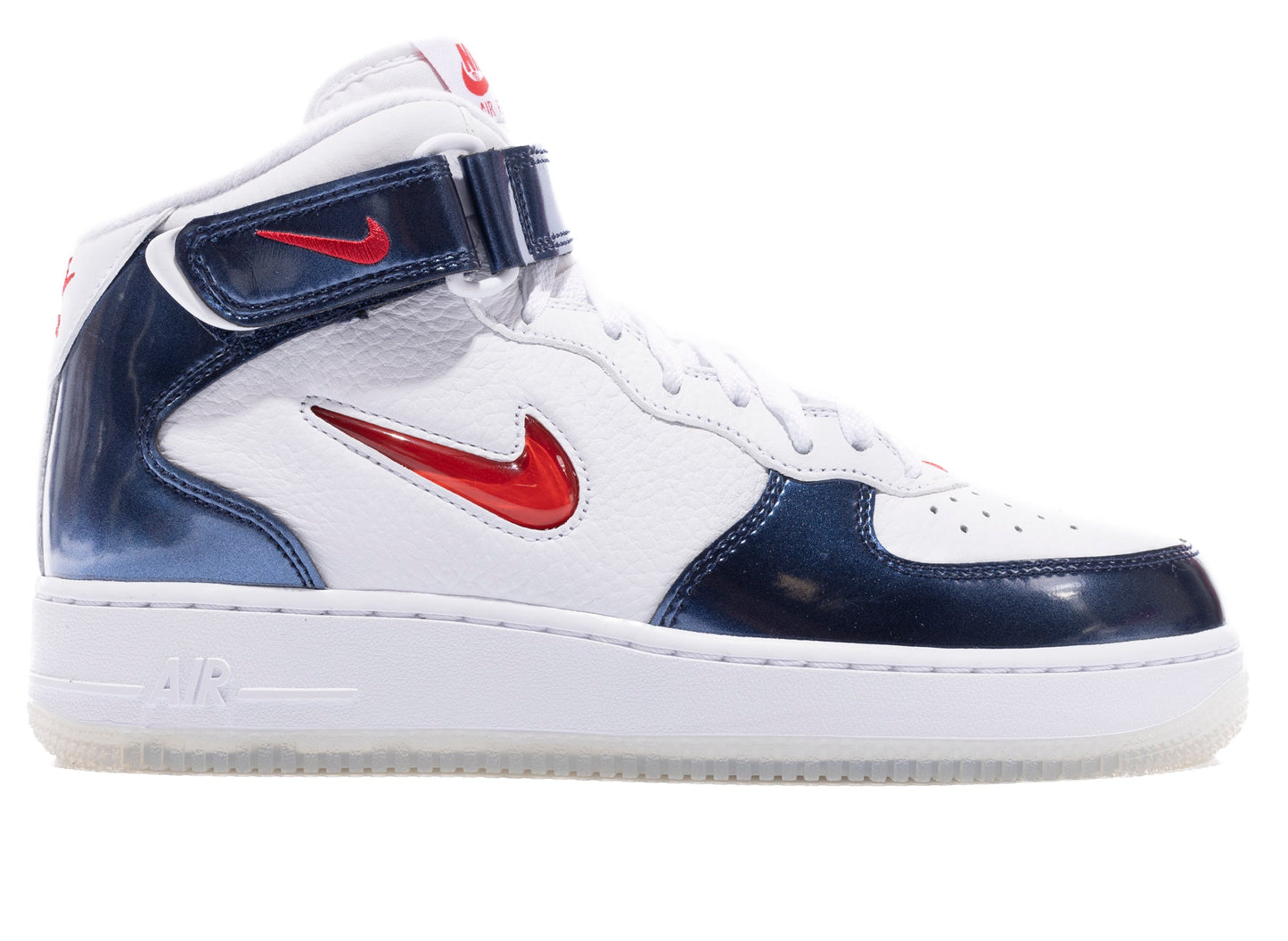 Nike Air Force 1 Mid QS 'Independence Day' in White / University Red / Midnight Navy / White