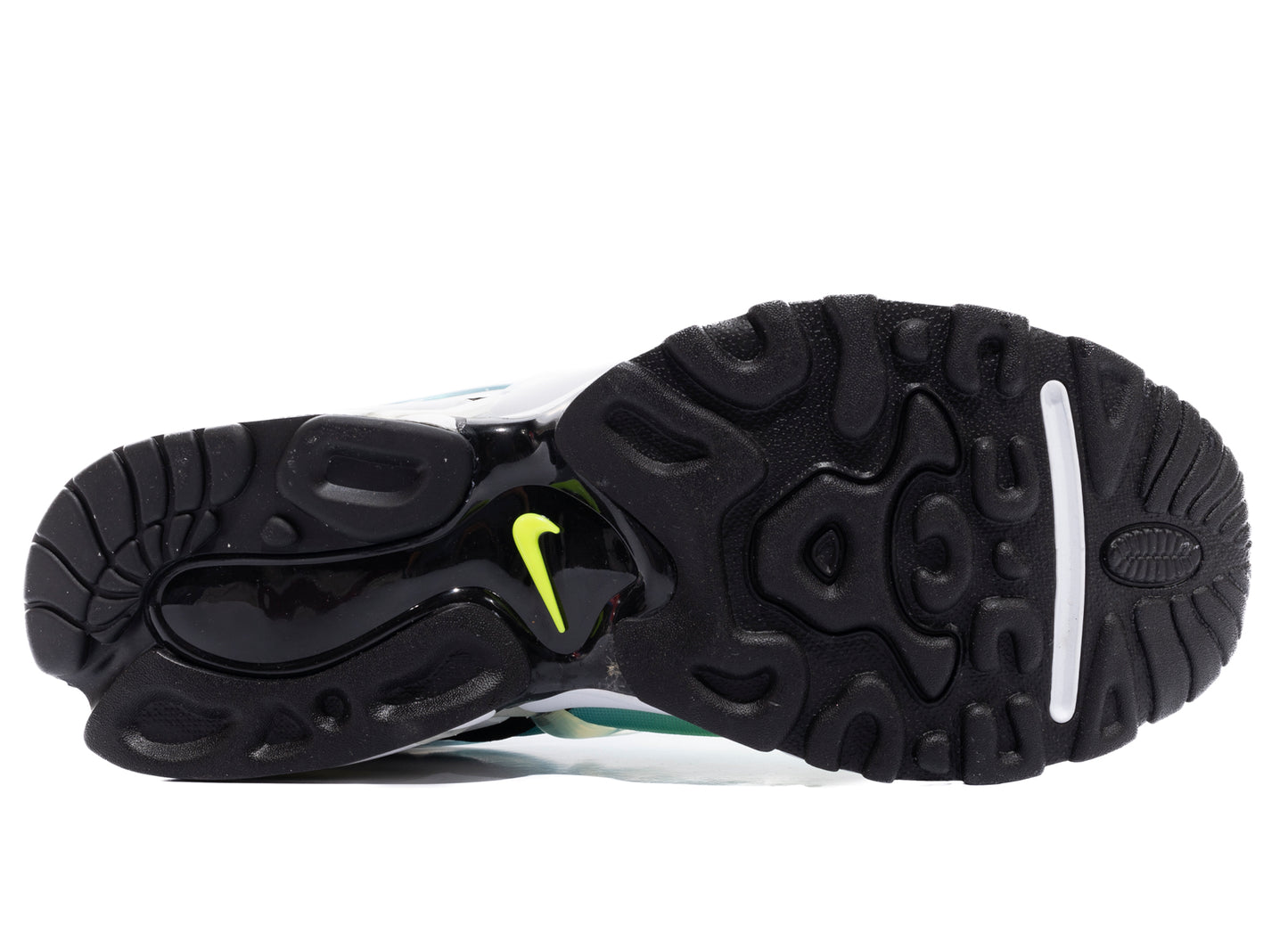 Nike Air Kukini SE in White / Black / Lemon Venom / Aurora Green