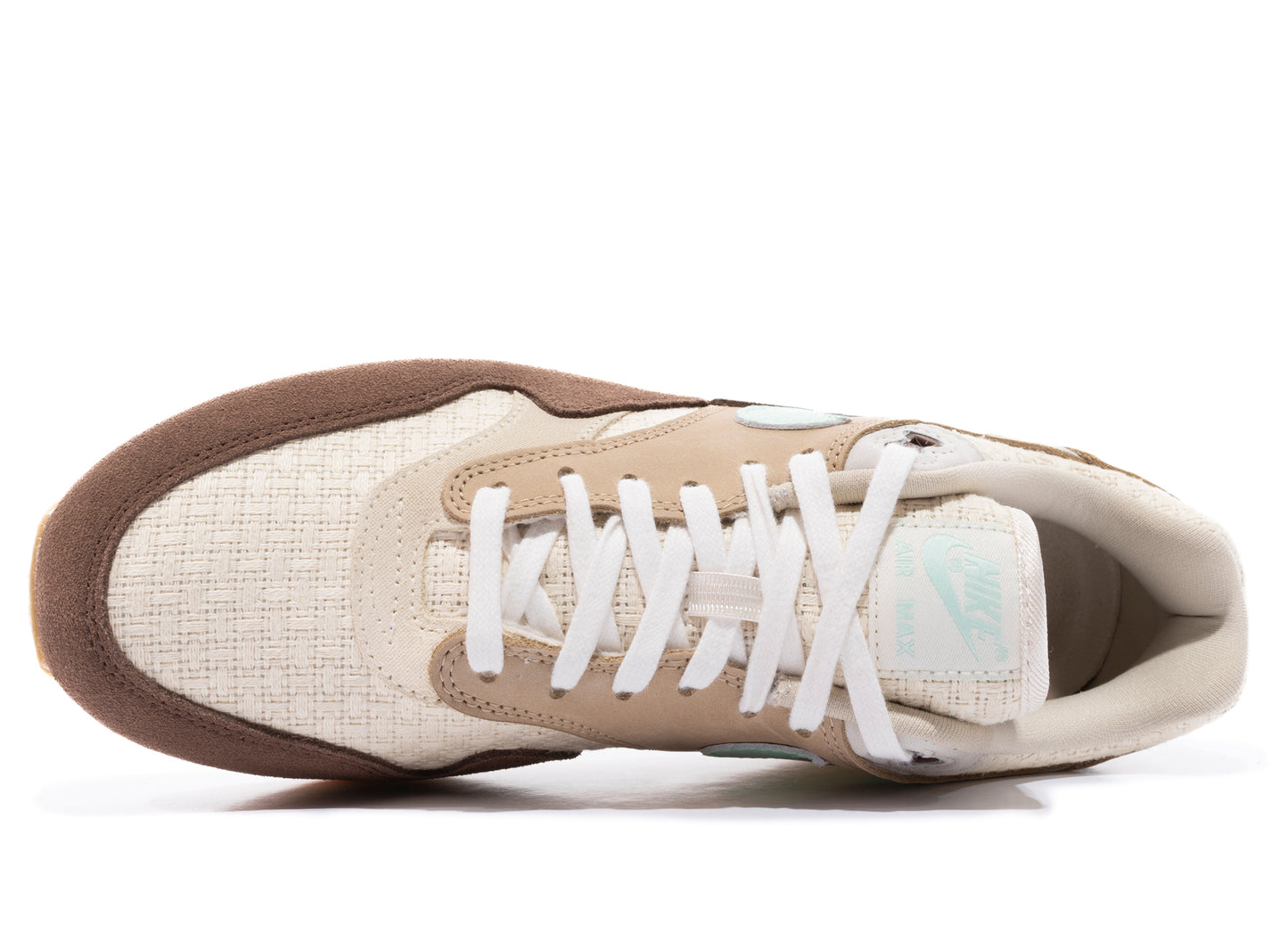 Nike Air Max 1 Premium QS 2 'Crepe' in Medium Brown / Mint Foam / Mushroom / Muslin