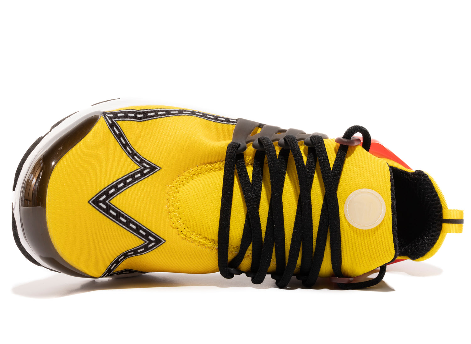 Nike Air Presto in Speed Yellow / Black / University Red / White - view 4