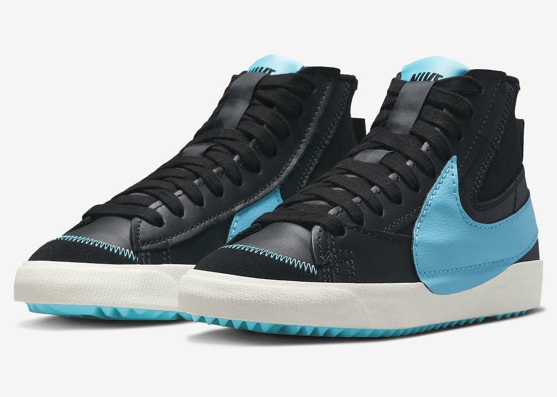 Nike Blazer Mid '77 Jumbo in Black / Baltic Blue