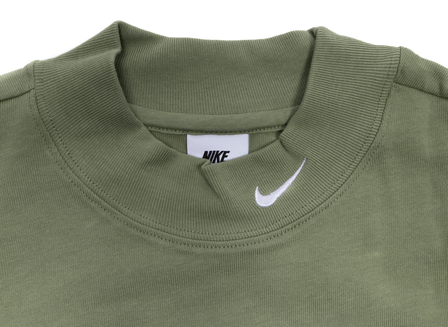Nike Life Long Sleeve Mock Neck Shirt in Oil Green - view 2