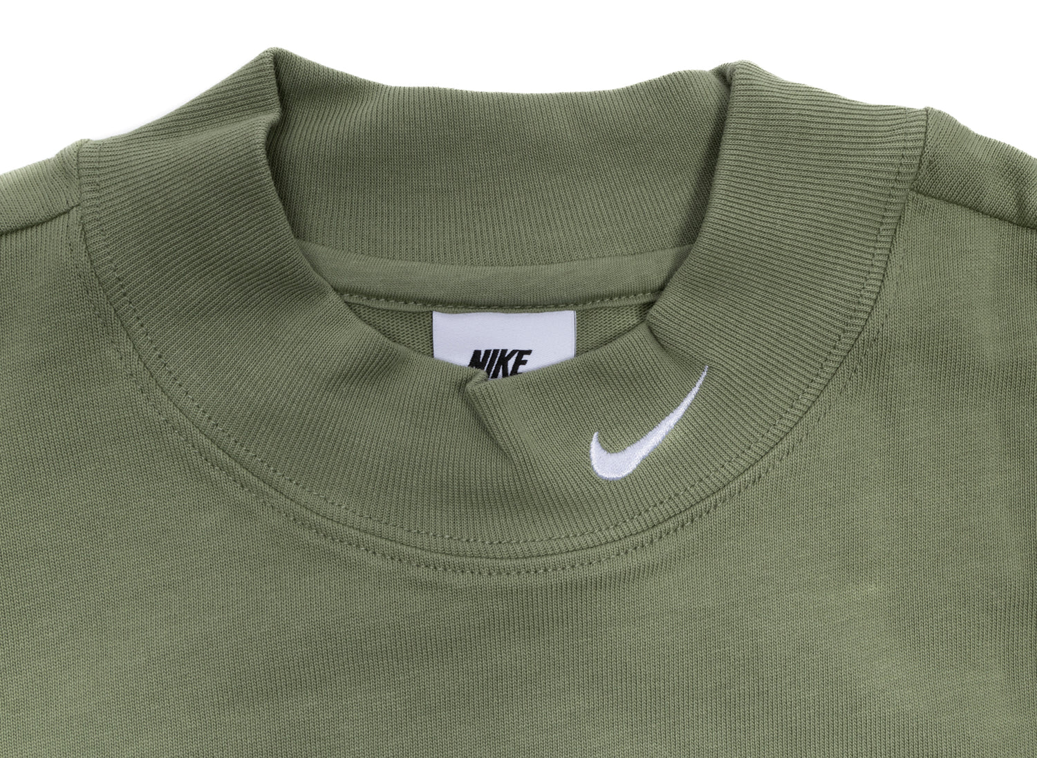 Nike Life Long Sleeve Mock Neck Shirt in Oil Green - view 2