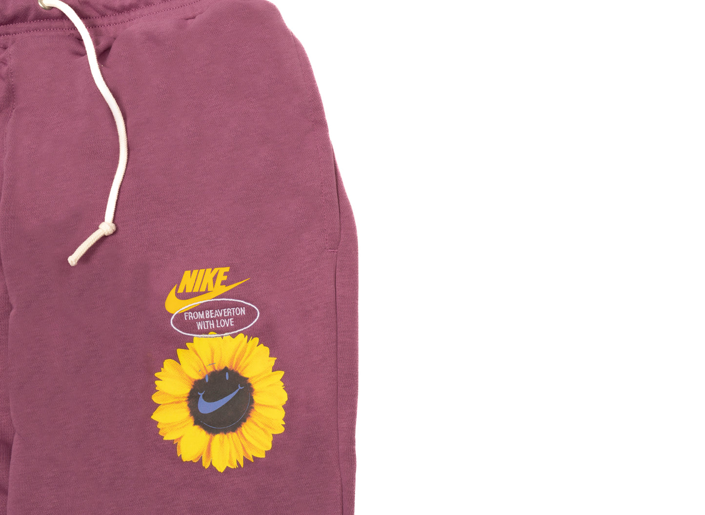 Nike Sportswear HBR-S Pants in Light Bordeaux / Vivid Sulfur - view 2