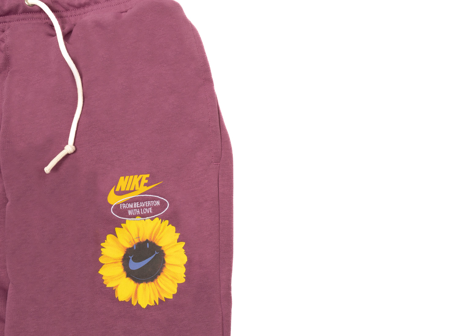 Nike Sportswear HBR-S Pants in Light Bordeaux / Vivid Sulfur - view 2