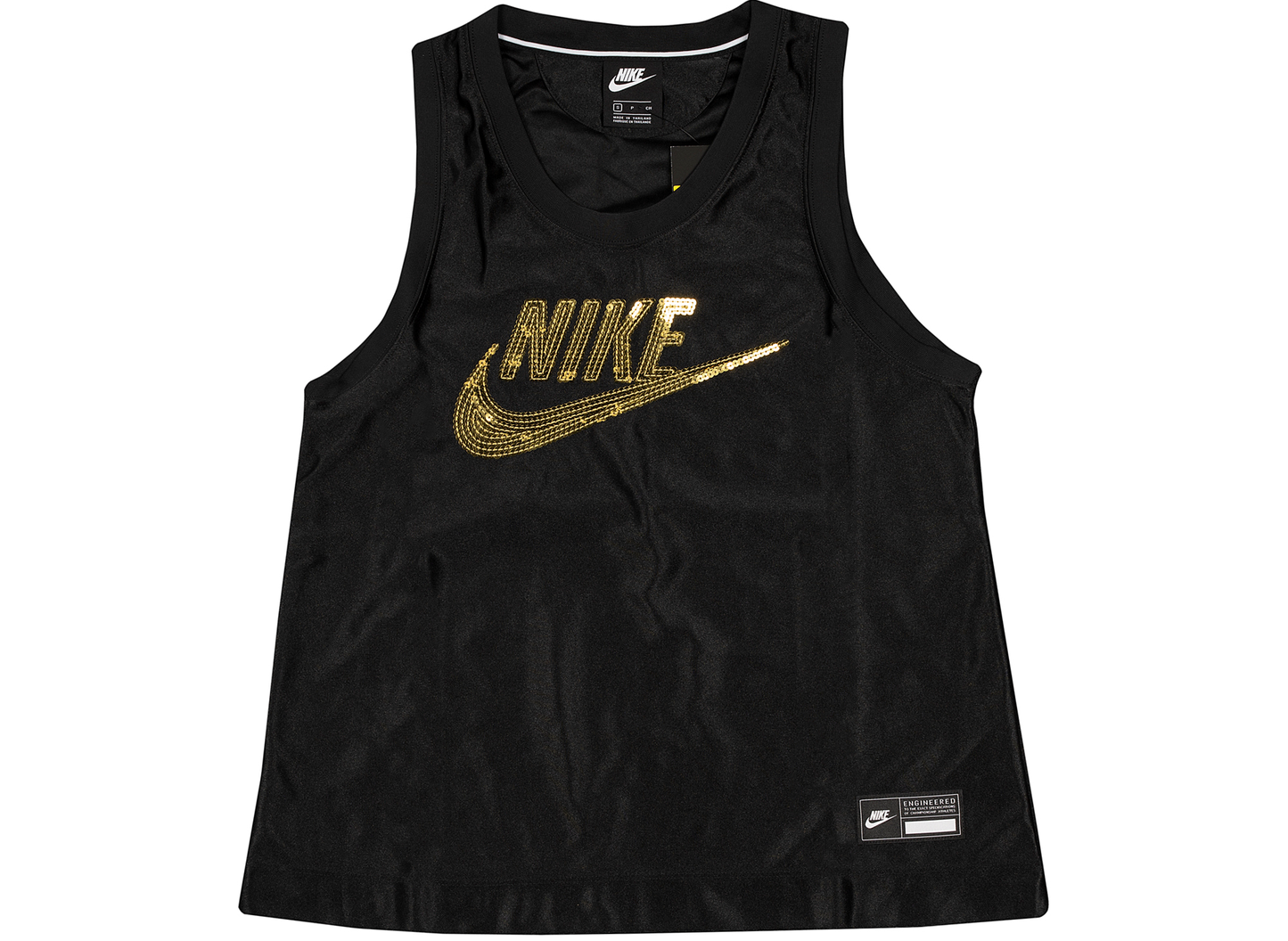 Nike Sportswear Icon Clash Women's Tank in Black / Metallic Gold
