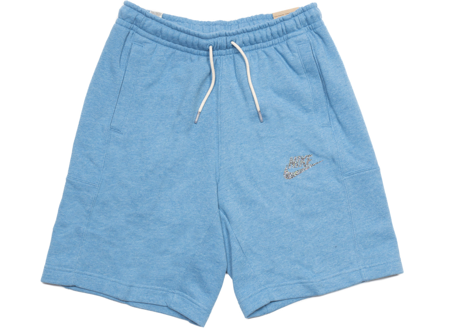 Nike Sportswear Revival Fleece Shorts in Dutch Blue / White