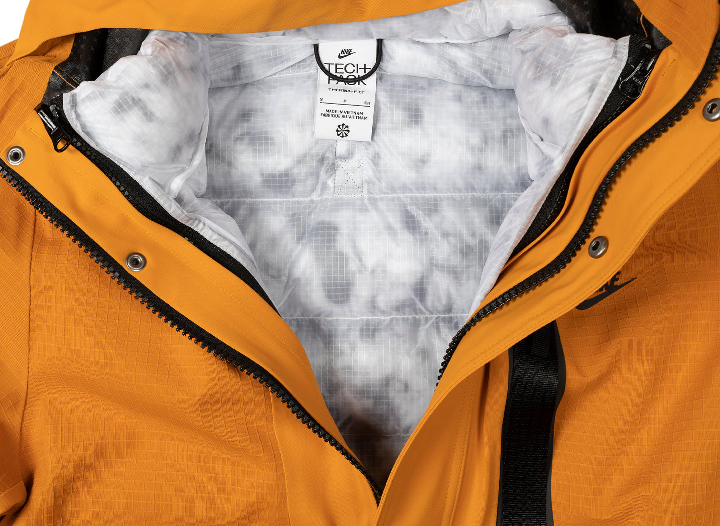 Nike Sportswear Storm-Fit ADV Tech Pack 3in1 Parka in Light Curry / White / Black